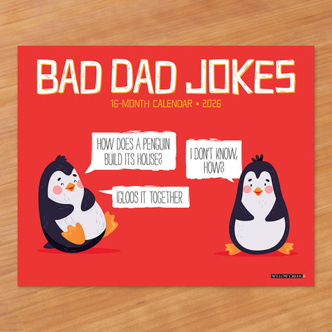 2026 Wall Calendar, Bad Dad Jokes