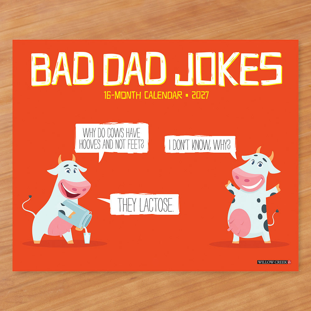2027 Wall Calendar, Bad Dad Jokes