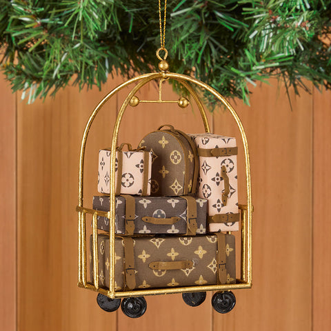 Cody Foster Ornament, Luxury Hotel Luggage