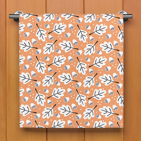 Geometry Tea Towel, Falling Acorns