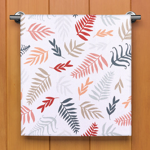 Geometry Tea Towel, Fall Fern Fronds