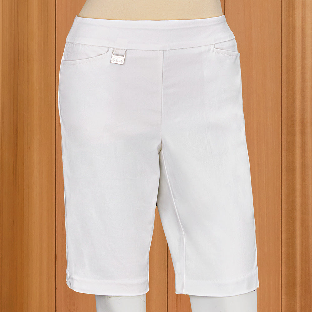 【BAON】Lenna cut banding bermuda pants LuLu-B Bangladine® Pull-On Bermuda Shorts – To The Nines