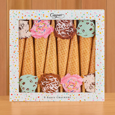Caspari Party Crackers, Ice Cream Cones