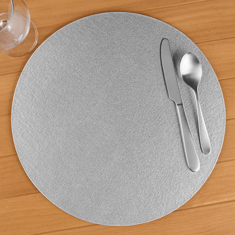 Caspari Luster Felt-Backed Placemats, Round