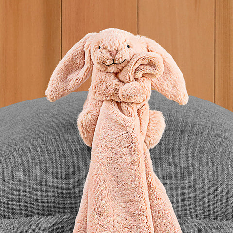 Jellycat Stuffed Animal Plush Soother Baby Blanket, Bashful Bunny