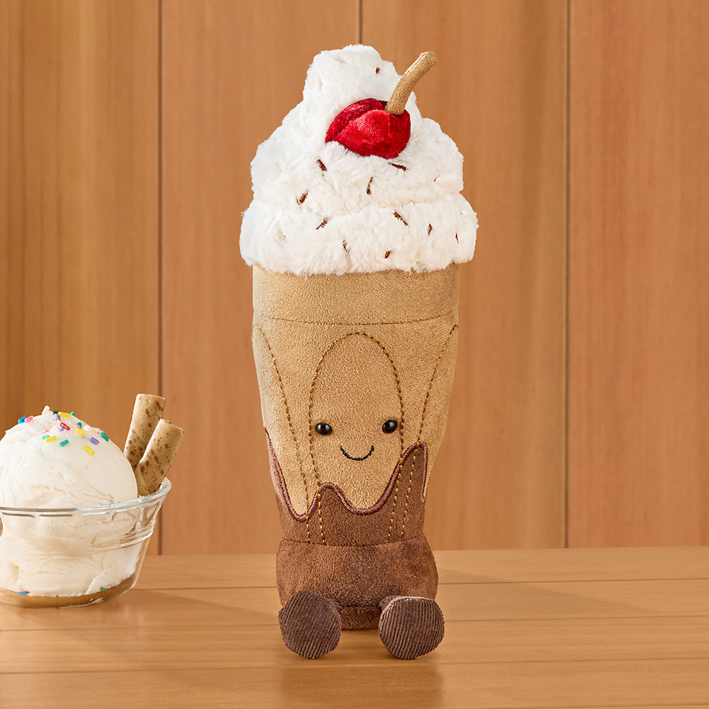 Jellycat Stuffed Animal Plush Toy, Amuseables Marin Chocolate Milkshake