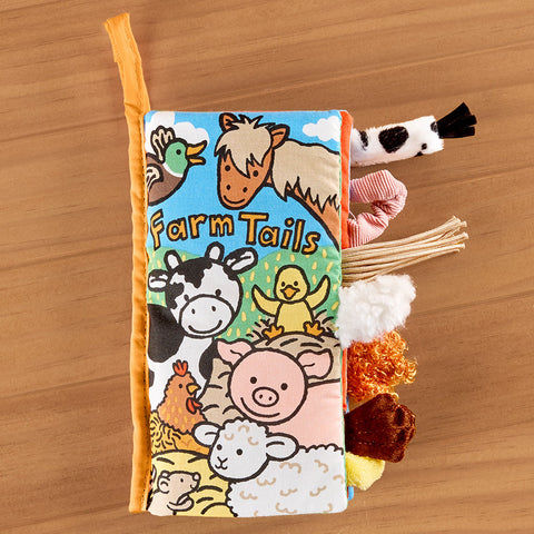 Jellycat "Farm Tails" Cloth Book by Kate Rhodes