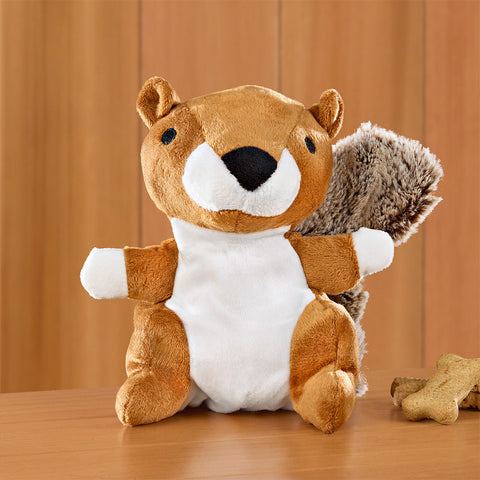 Kikkerland Kobe 2-in-1 Reversible Squirrel/Acorn Dog Toy
