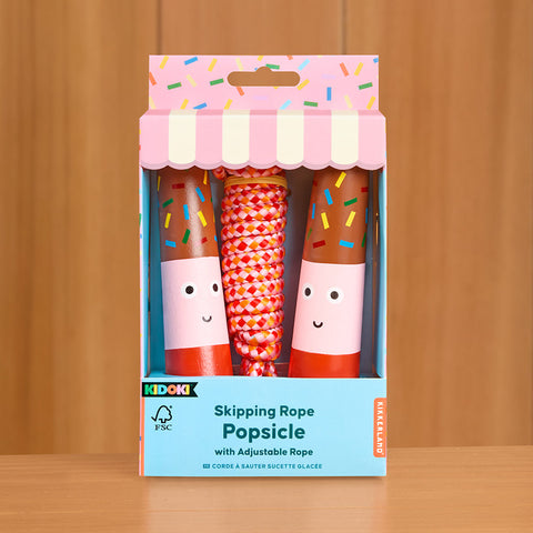 Kikkerland Kidoki Popsicle Skipping Jump Rope
