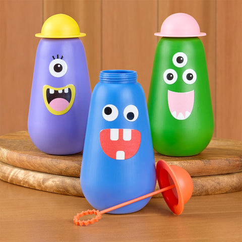 Kikkerland Kidoki Monster Bubbles with Blowing Wand