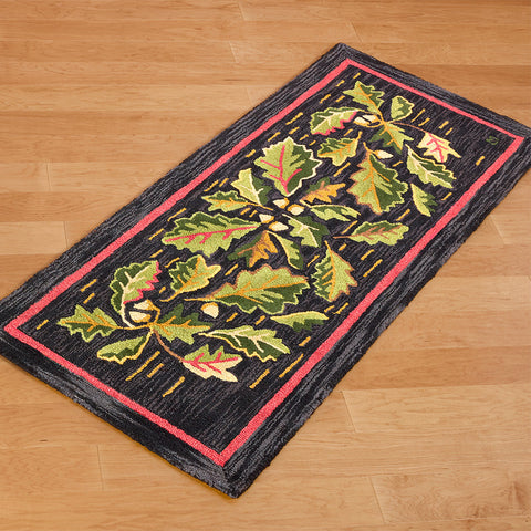 Chandler 4 Corners 30" x 6' Hooked Runner, Acorns & Leaves