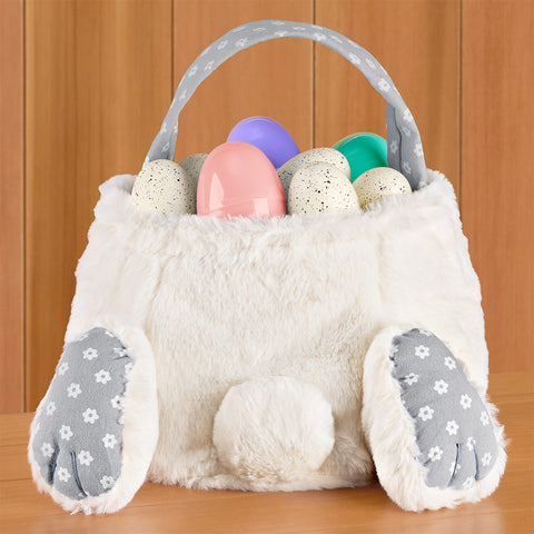 Plush Easter Bunny Cottontail Basket
