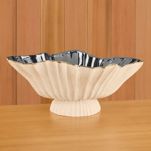 Global Views Folha Ceramic Display Bowl