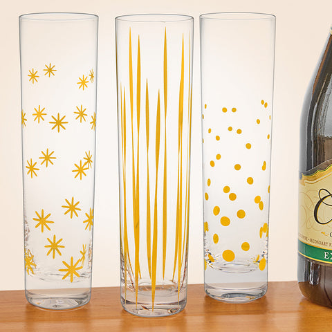 Zodax Golden Fete Champagne Flute