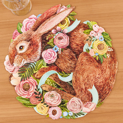 Hester & Cook Paper Placemats, Bunny Bouquet