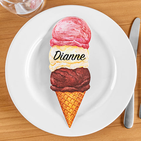 Hester & Cook Place Card Table Accents, Ice Cream Cones