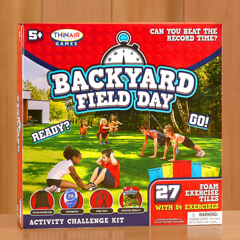 Backyard Field Day Kid's Fitness Activity Game