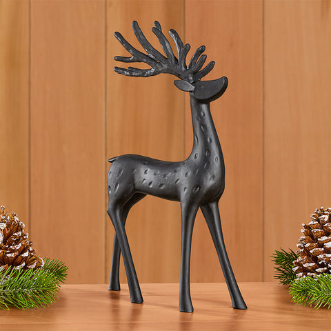 Rustic Resin Reindeer Figurine