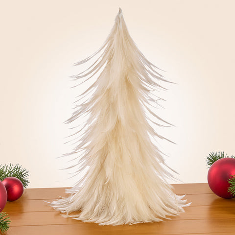 Silent Night Feather Christmas Tree