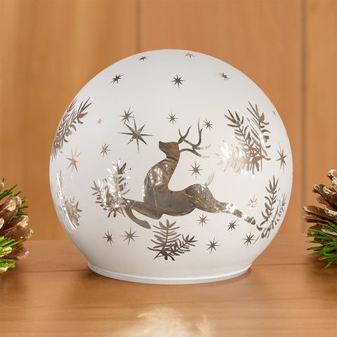 Winter Wishes LED Reindeer Globe Light