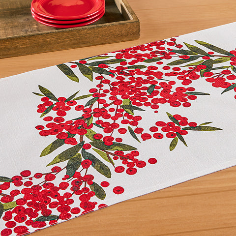 Winter Sprig Table Runner