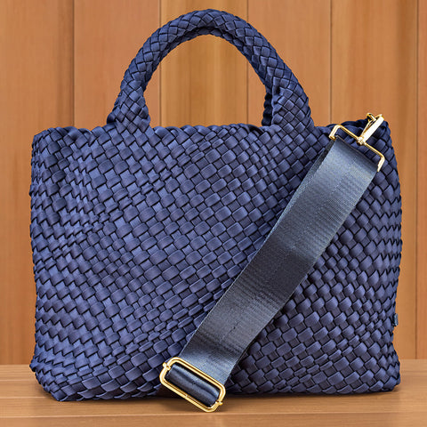 Ah-dorned Lily Woven Neoprene Convertible Crossbody Tote