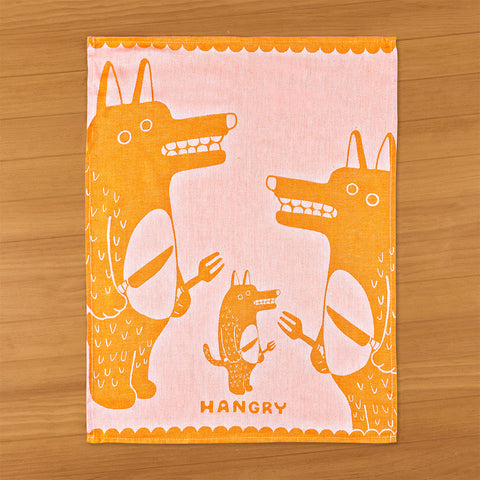 Blue Q Jacquard Tea Towel, "Hangry"