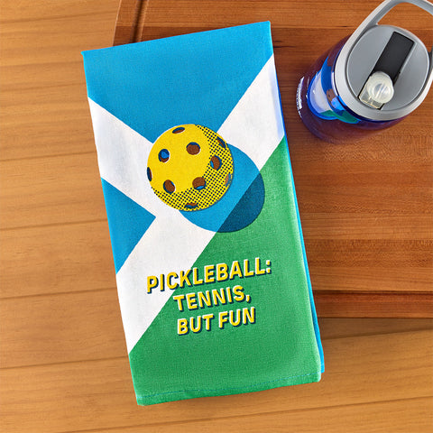 Blue Q Tea Towel, Pickleball