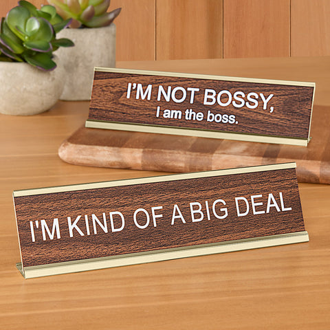 Sassy Nameplate Desk Sign