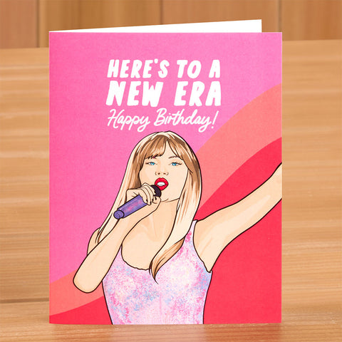 Pop Cult Paper Birthday Card, Taylor Swift "New Era"