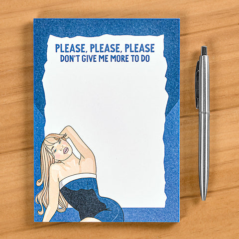 Pop Cult Paper Notepad, Sabrina Carpenter "Please, Please, Please"
