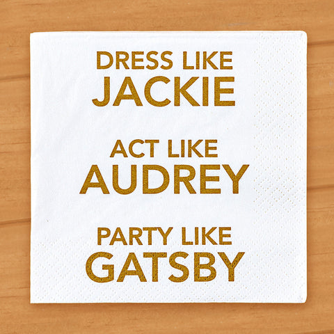 Mary Phillips Designs Paper Napkins, Dress Like Jackie
