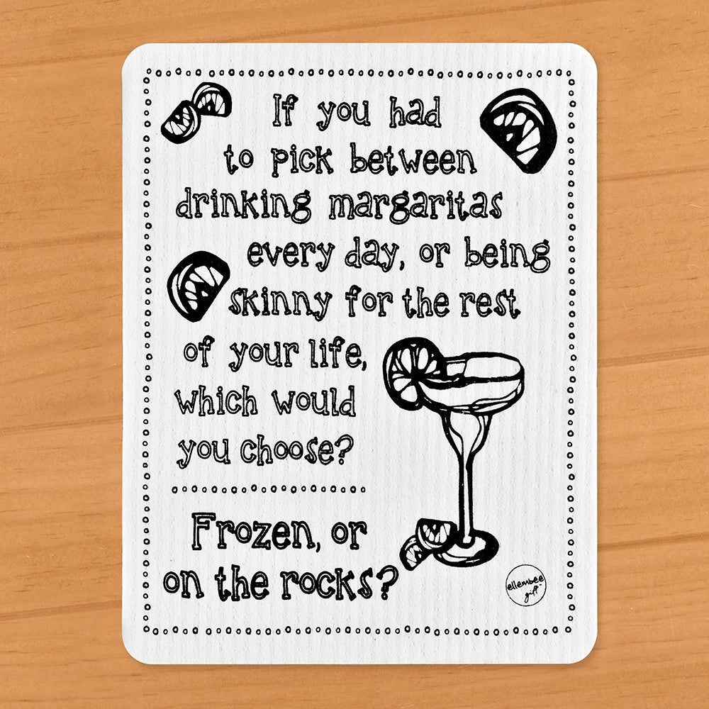 Ellembee Swedish Dishcloth, Skinny or Margaritas