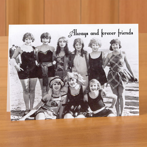 Retro Greeting Card, "Always and Forever Friends"