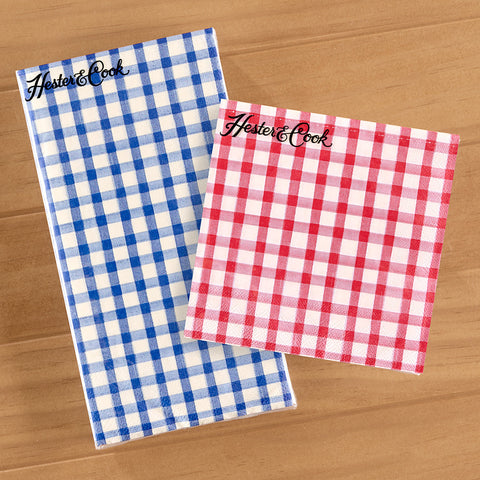 Hester & Cook Paper Napkins, Painted Check