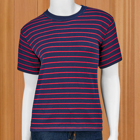 White + Warren Striped Cotton Tee