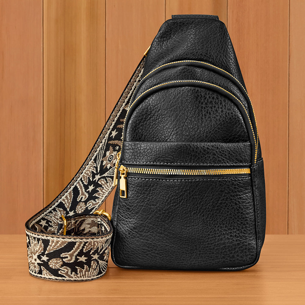 22 Tote Vegan Leather Sling Backpack
