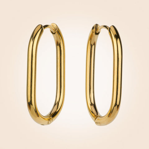 Anartxy Eider Gold Huggie Hoop Earrings