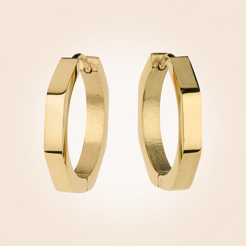 Anartxy Maia Gold Huggie Hoop Earrings