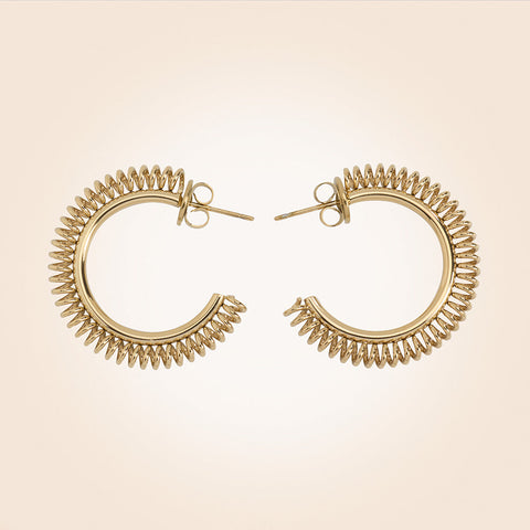 Anartxy Lourdes Gold Hoop Earrings