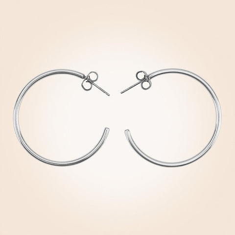 Anartxy Marisol Silver Hoop Earrings