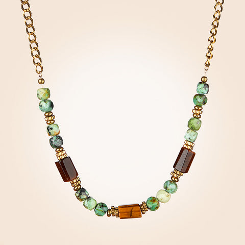 Anartxy Purús Beaded Gold Necklace