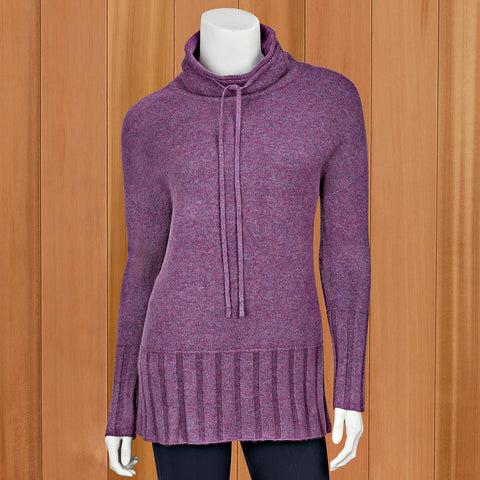 Renuar Drawstring Cowl Neck Sweater