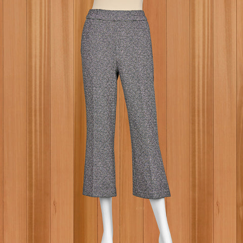 Renuar Textured-Knit Pull-On Cropped Pants