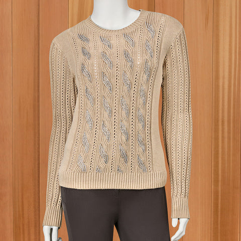 Kinross Crystal Cable Sweater