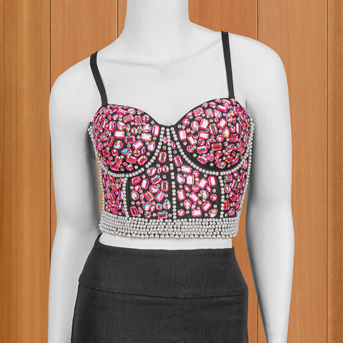 Gemstone Corset Bustier Top