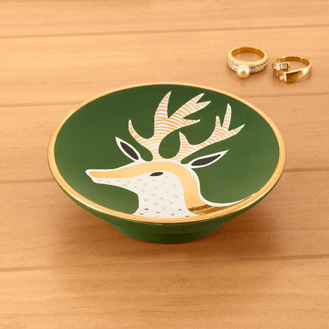Waylande Gregory Ceramic Bullet Bowl, Deer