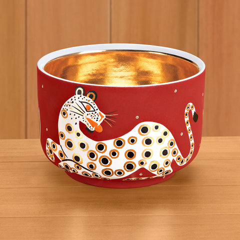 Waylande Gregory Ceramic Chubby Bowl, Leopard