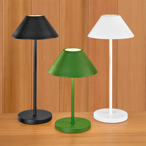 Alluna Cordless Table Lamp with Metal Shade