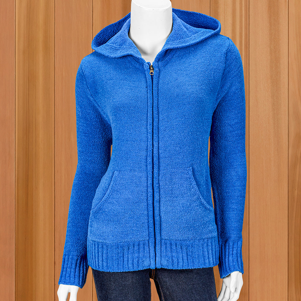 Lulu-B Women's Lightweight Chenille Hoodie Jacket